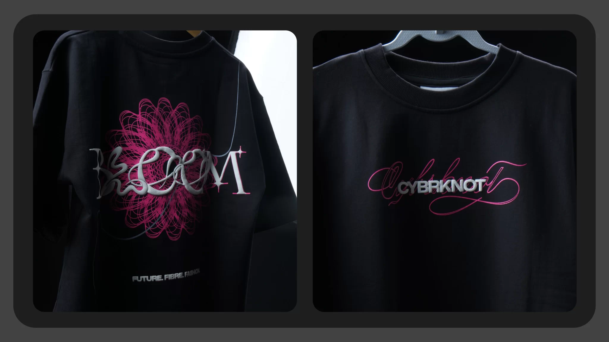 Cyberpunk streetwear branding – CYBRKNOT identity and website design by FRWD Branding