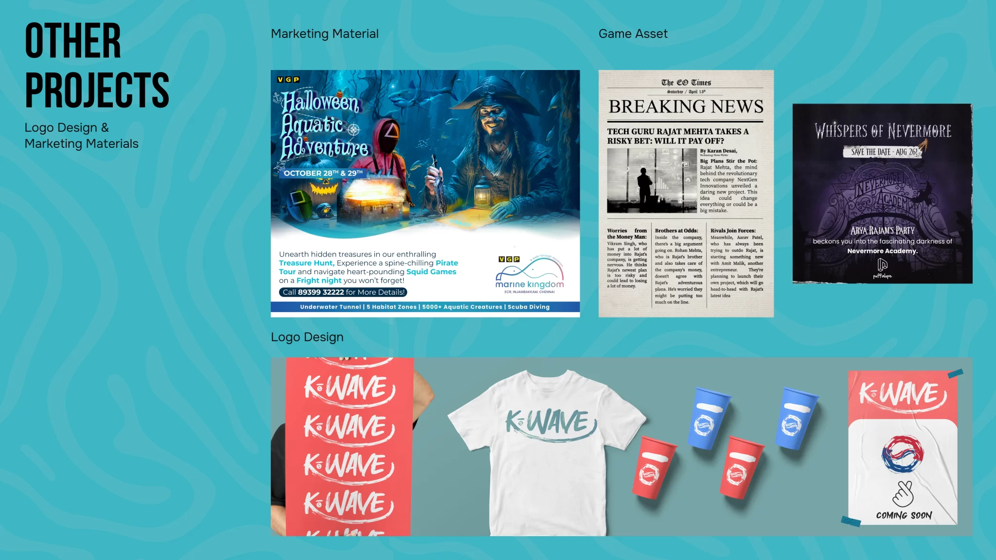 Event marketing design assets – Graphics and game visuals for Puffalope by FRWD Branding