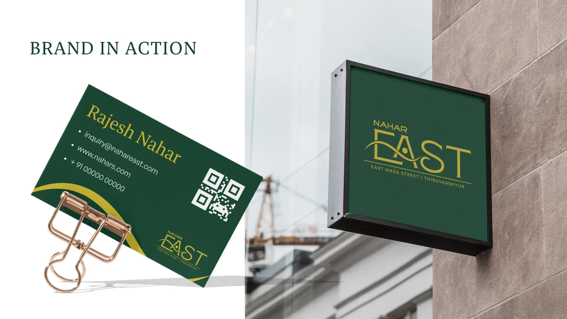 Real estate branding design – Logo and brochure for Nahar Foundation by FRWD Branding