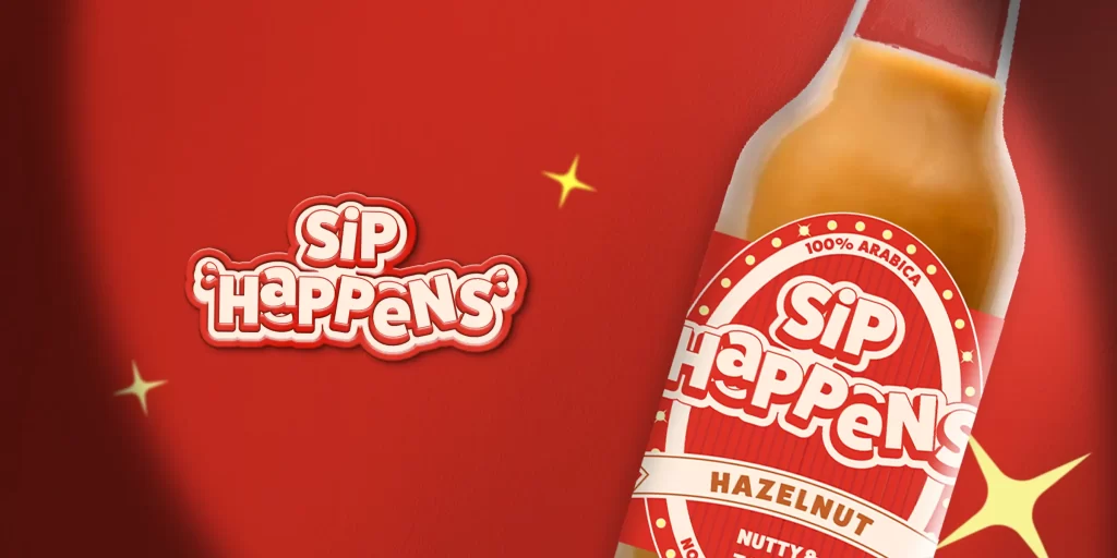 Cold coffee brand identity – Visual identity and packaging for Sip Happens by FRWD Branding