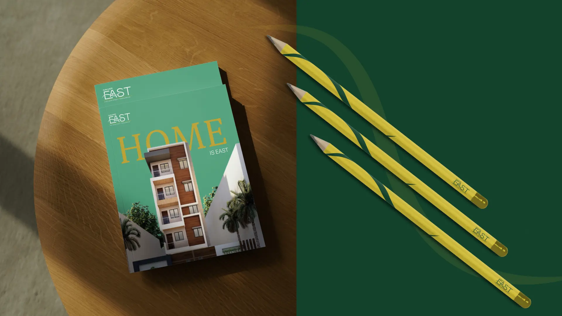 Real estate branding design – Logo and brochure for Nahar Foundation by FRWD Branding